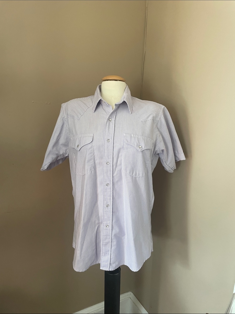 Men's Short Sleeve Ruddock shirt Vintage  neck 16 Classic fit